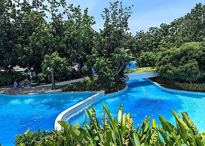 Chic Cozy At Tambuli Residences Ocean View By Dominik With Pool Balcony In Mactan Hotel Cebu